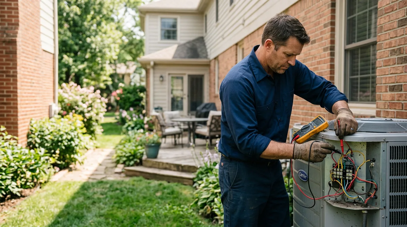 HVAC technician working near Buckland, OH